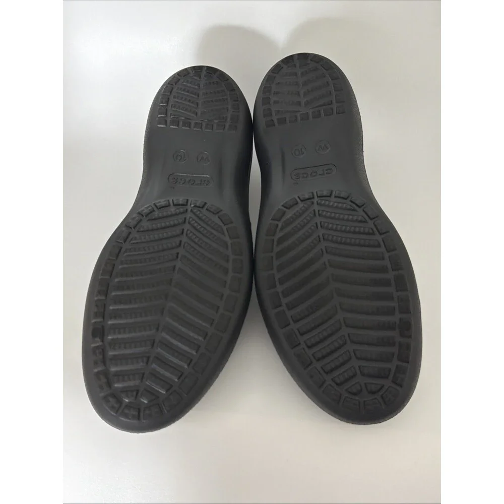 Crocs Kadee Ballet Flats Ballerina Shoes Womens Sz 10 Black Comfort Slip On NWOT